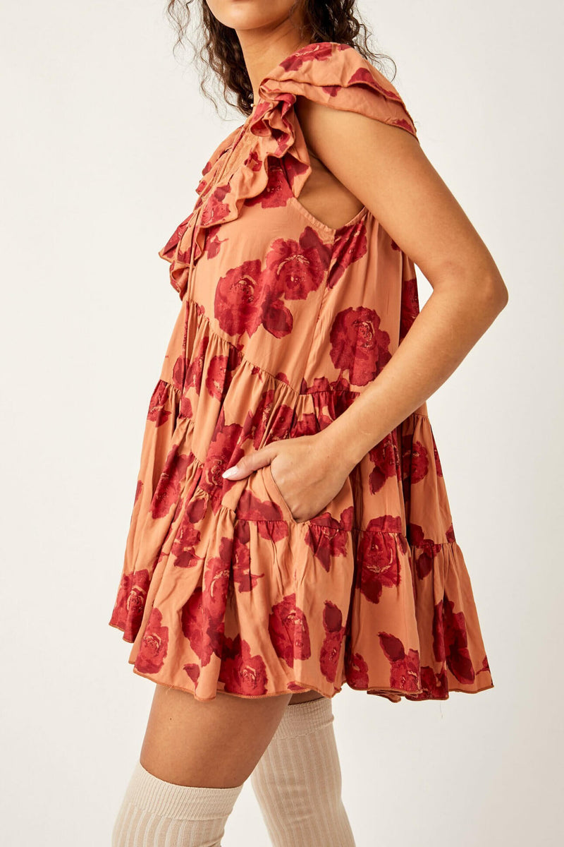 free people flowy floral tunic