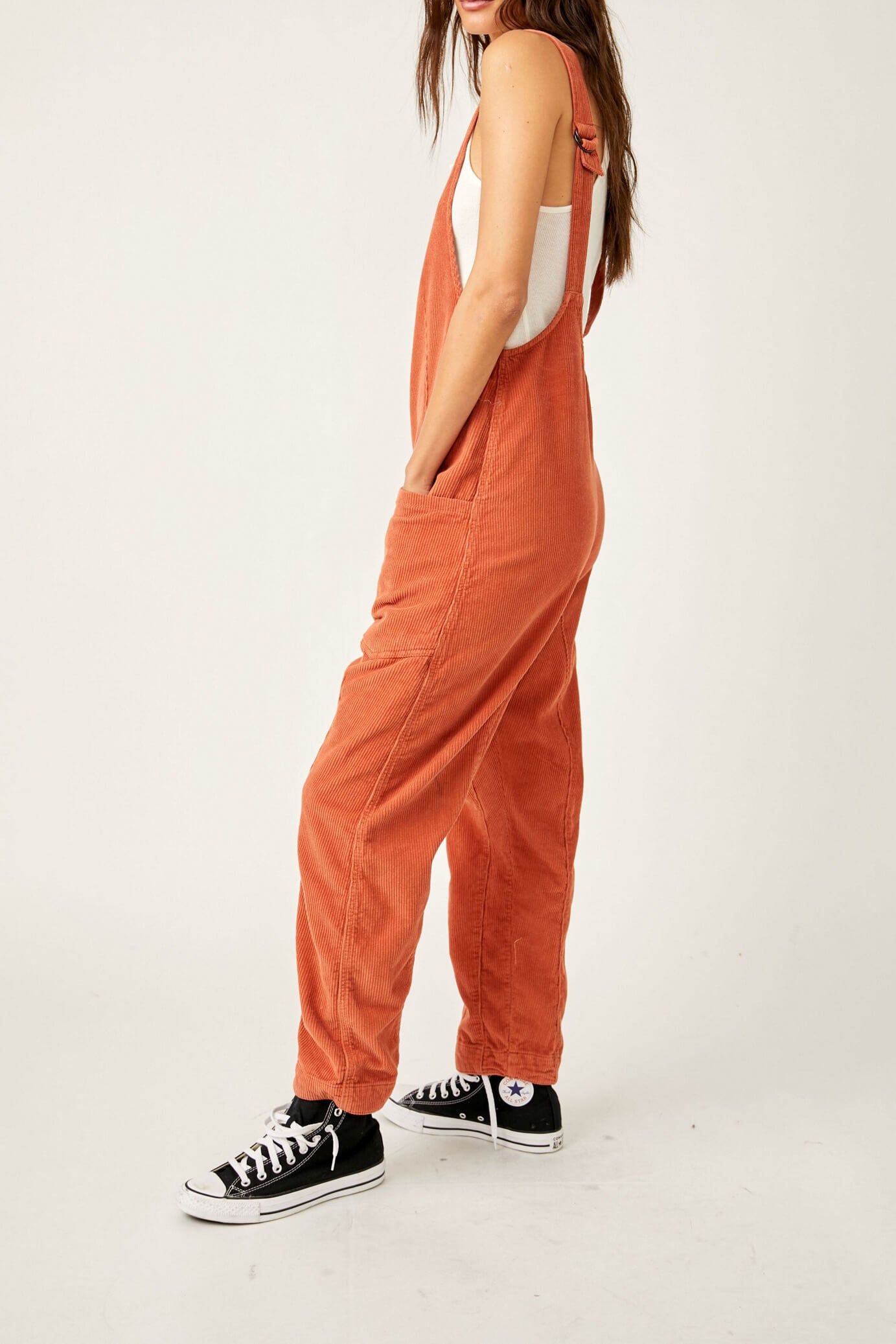 free people high roller cord jumpsuit