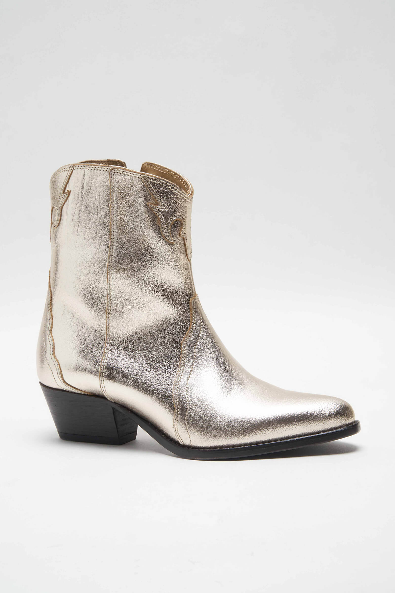 gold leather western boots