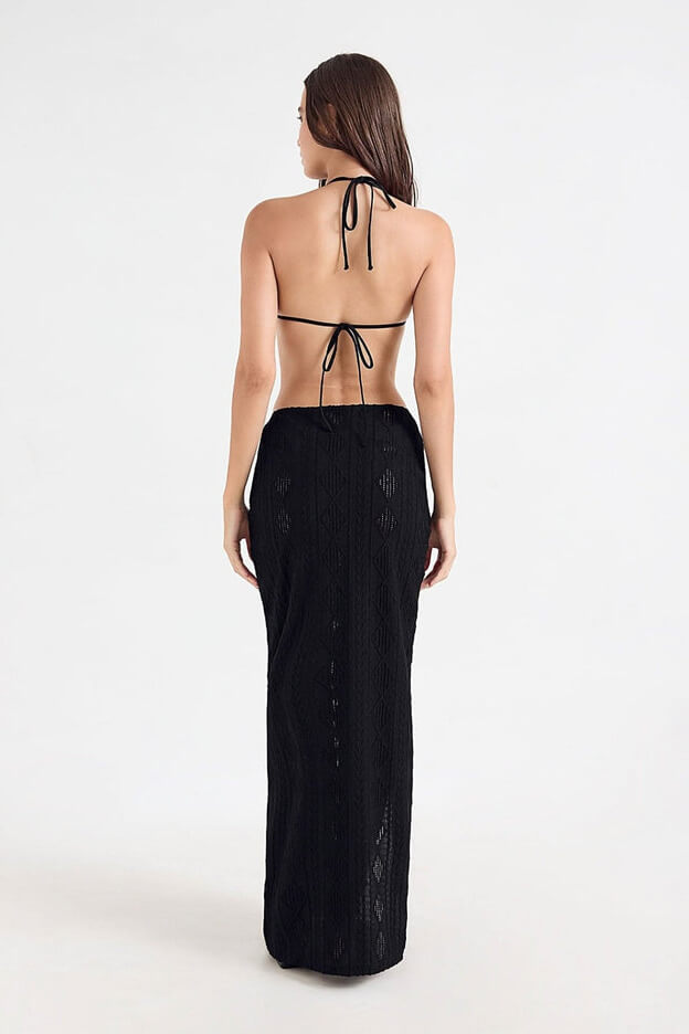 ONEONE Swim Siena long skirt in ink
