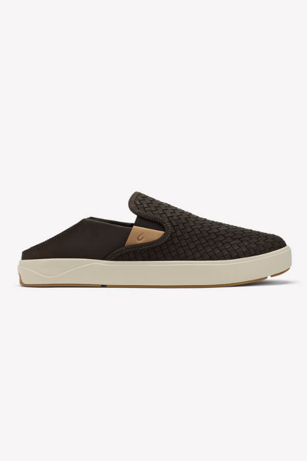 OluKai Laeahi Lauhala Shoe in dark java