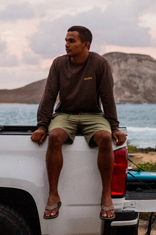 OluKai Ulele Sandal in mustang mineral