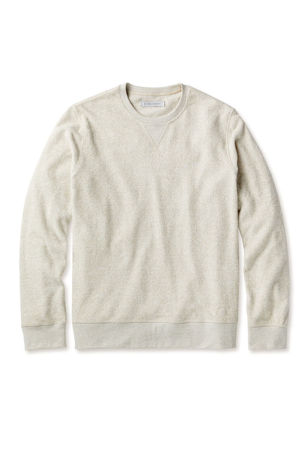 Outerknown hightide crew in oatmeal heather