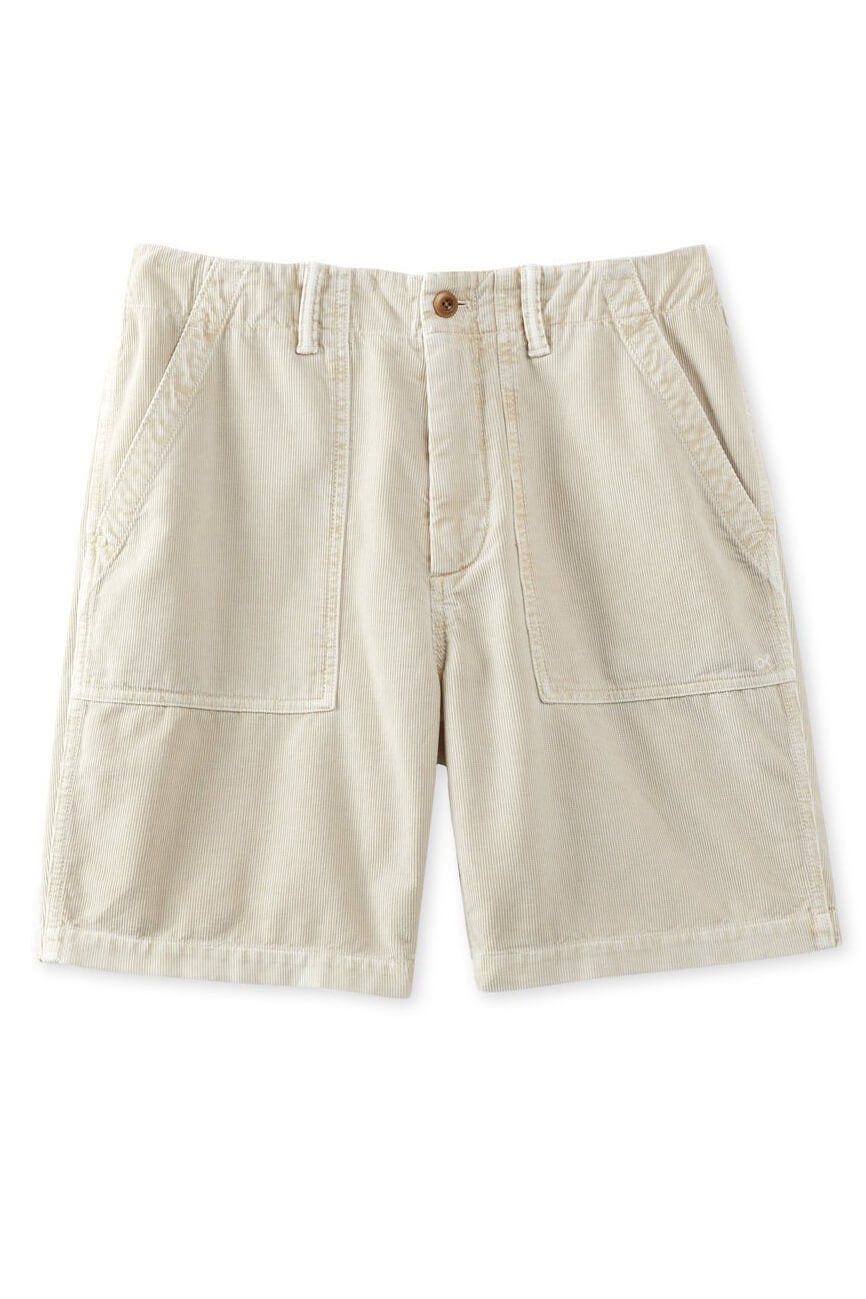 Outerknown seventyseven cord utility short in ecru
