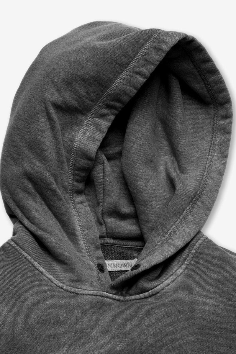 Outerknown sur snap hoodie in faded black