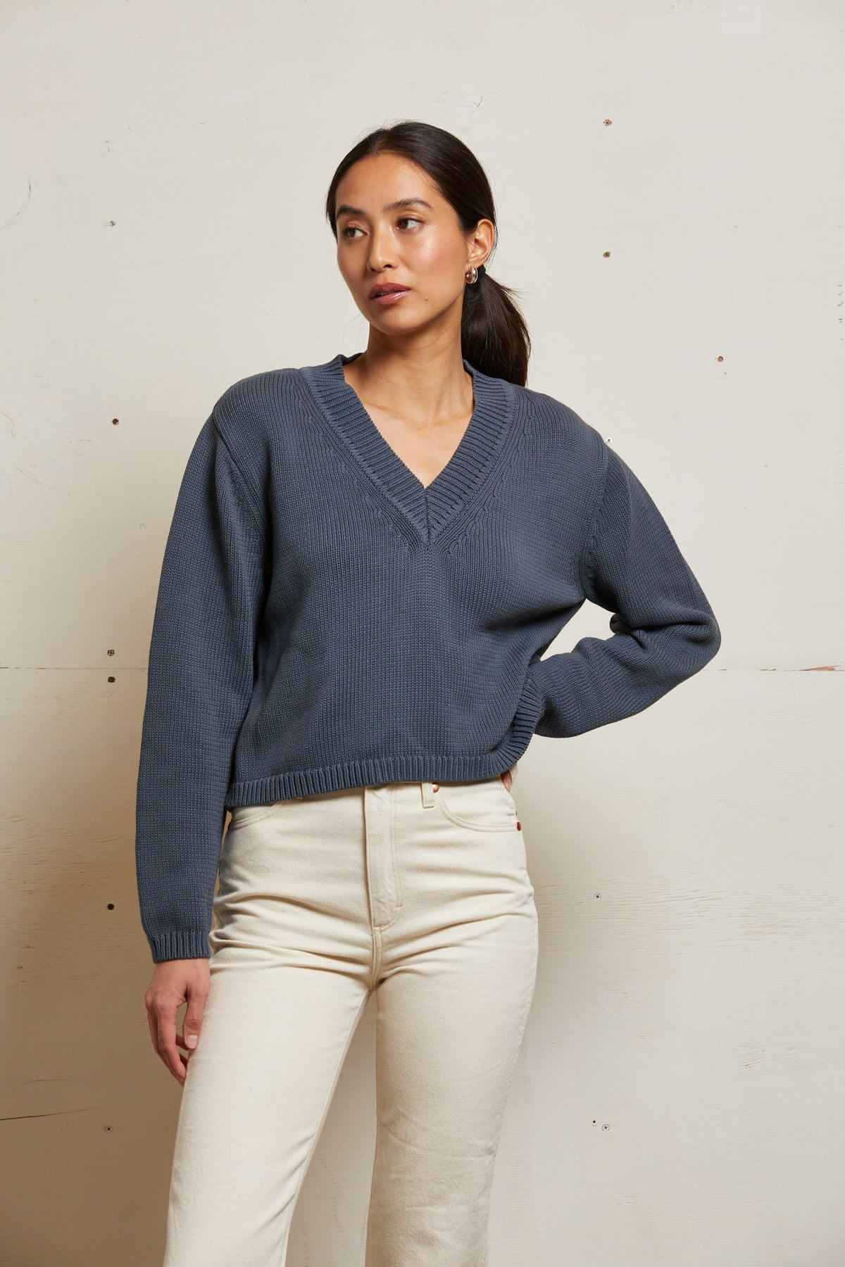Perfect White Tee Addie Sweatshirt in night
