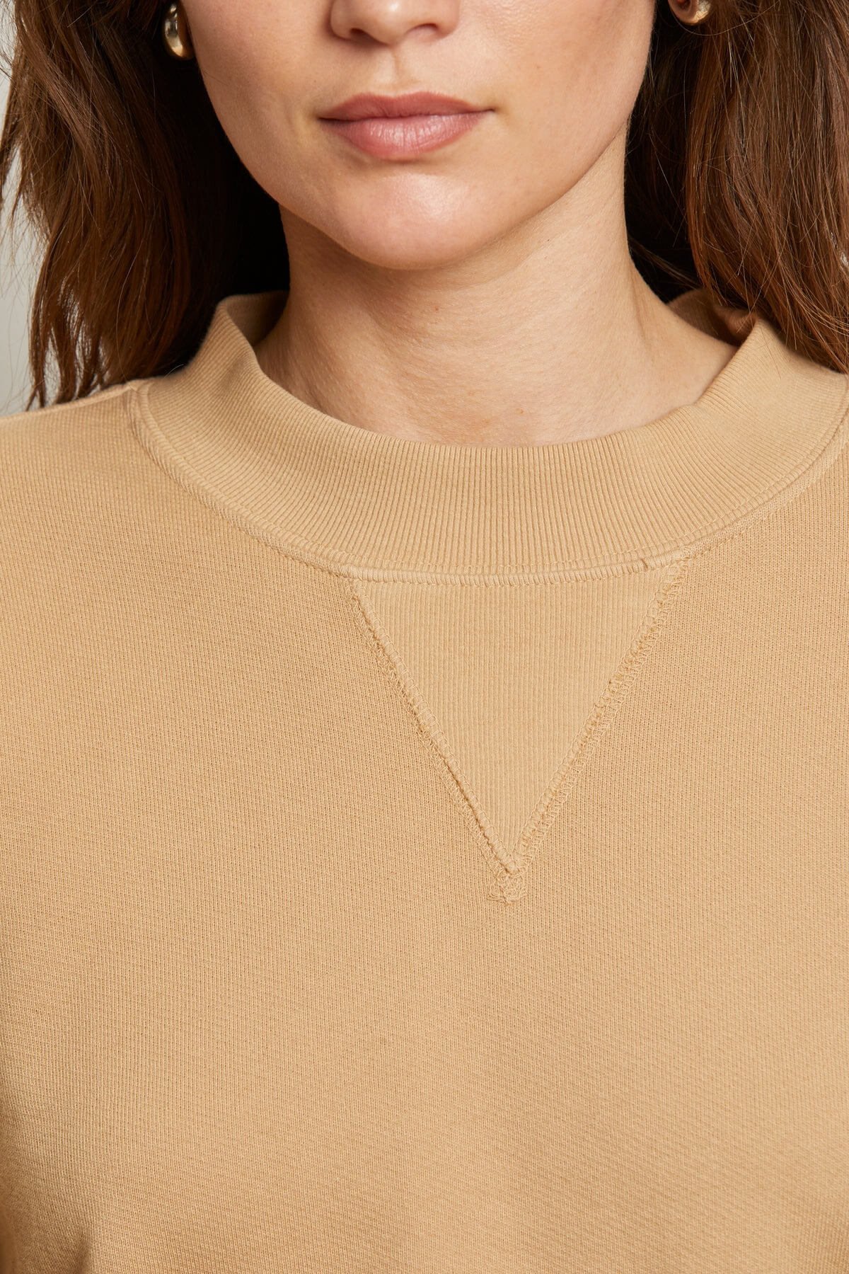 Perfect White Tee Blake Sweatshirt in suede