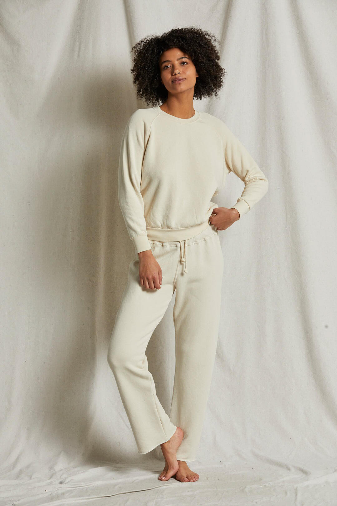 Perfect White Tee Collins sweatpant in sugar