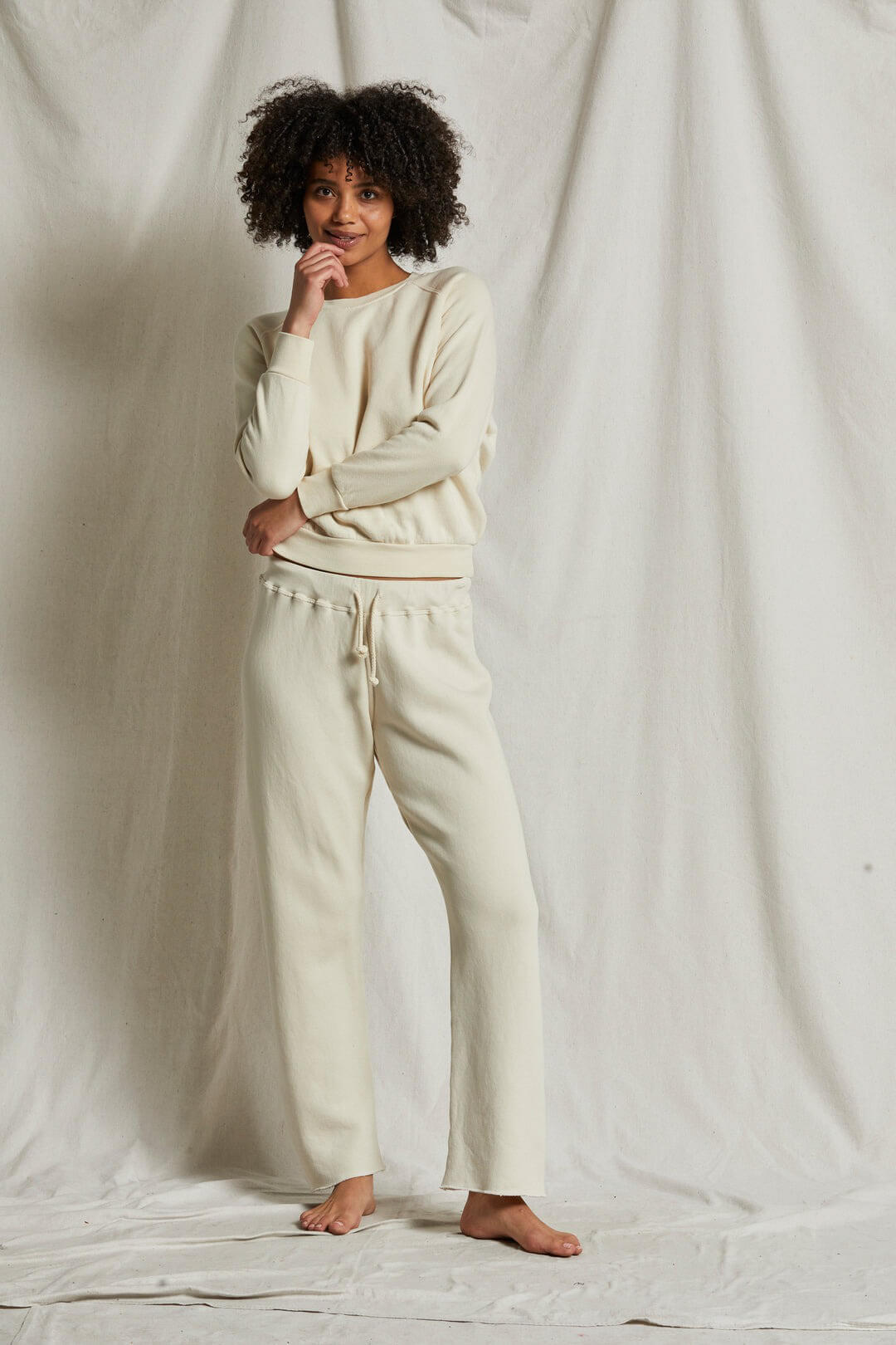 Perfect White Tee Collins sweatpant in sugar