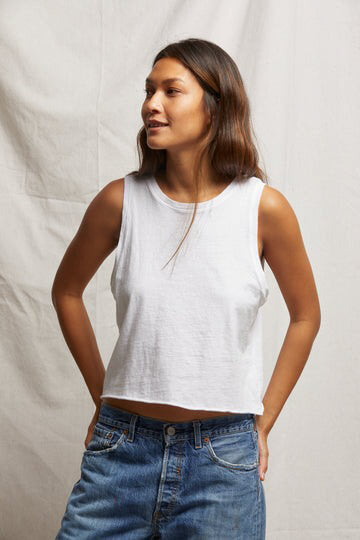 Perfect White Tee gracie tank in white