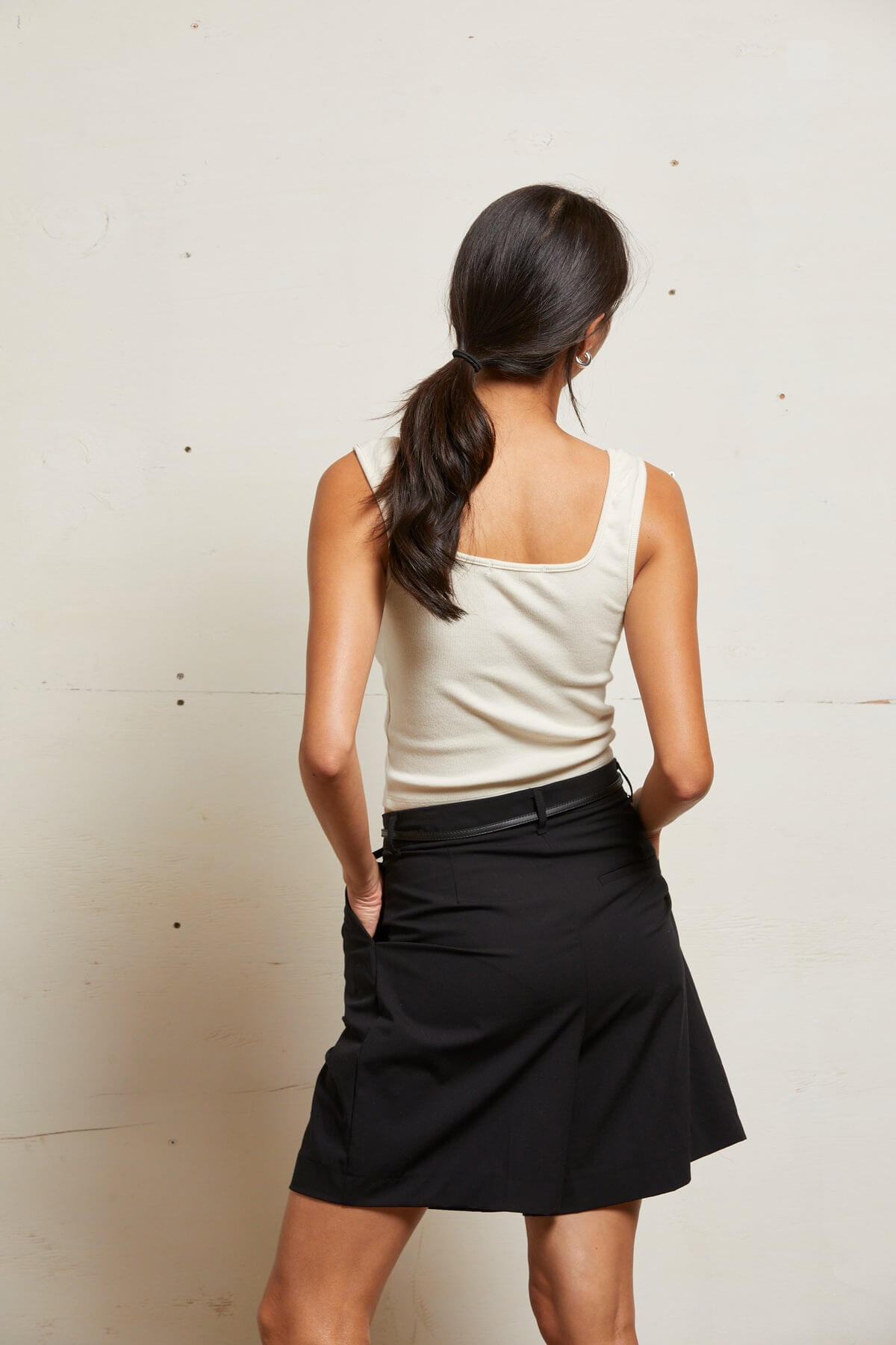 Perfect White Tee Kaitlyn Luxe Tank in sugar