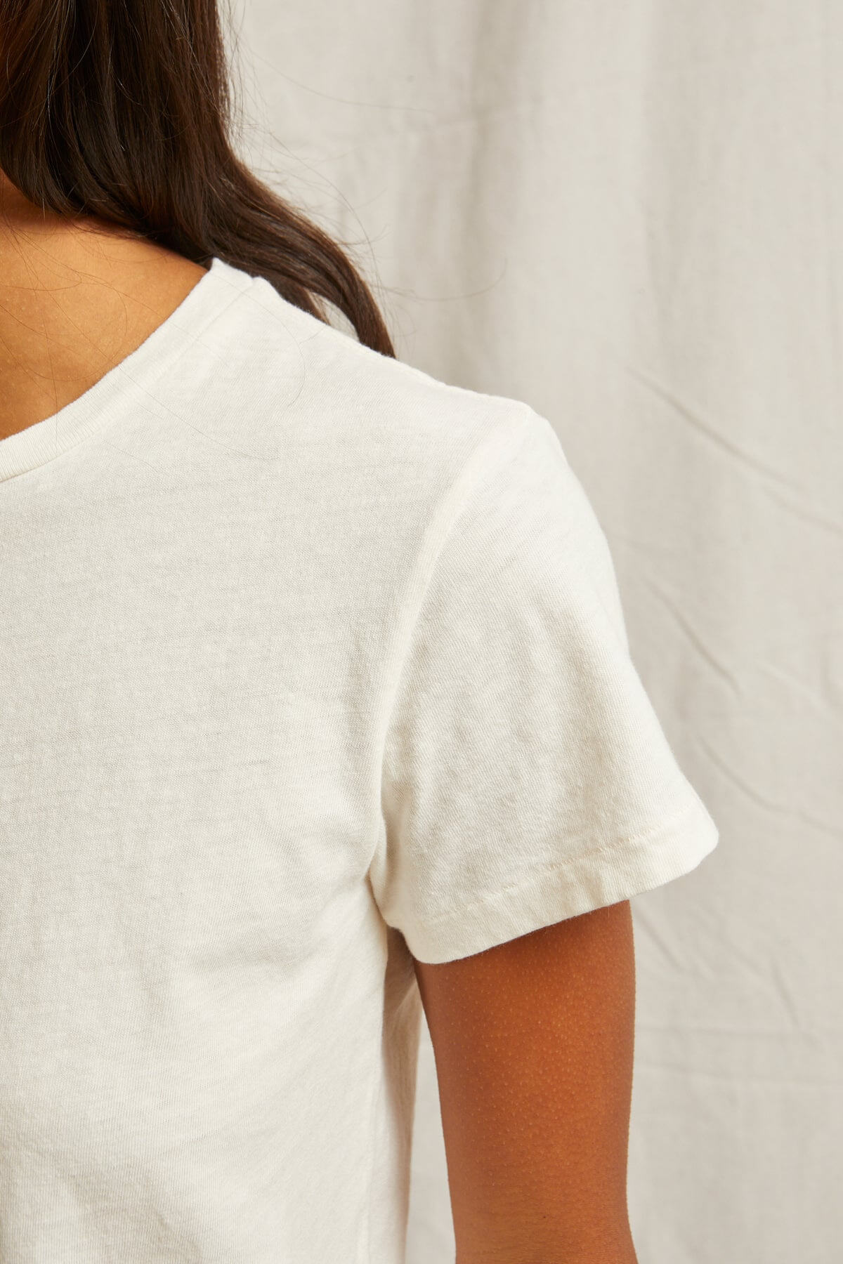 Perfect White Tee lisa tee in bright ivory