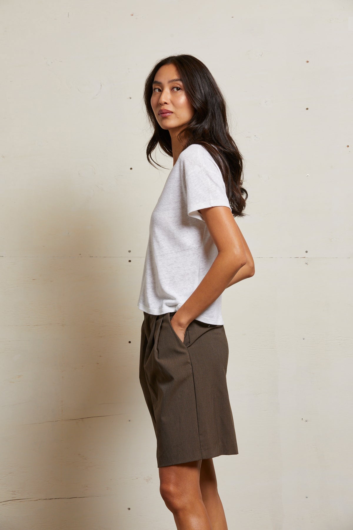 Perfect White Tee Rosie Tee in natural