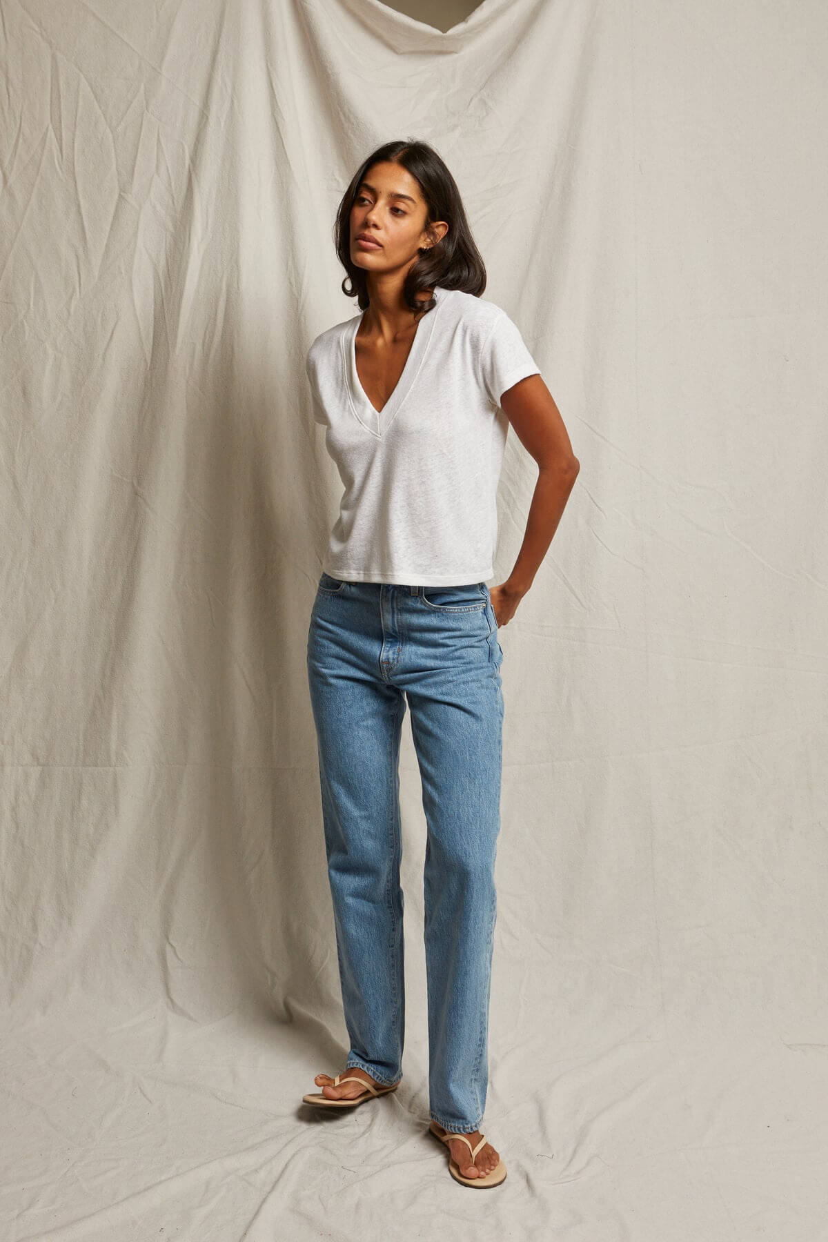 Perfect White Tee Rosie tee in oatmeal