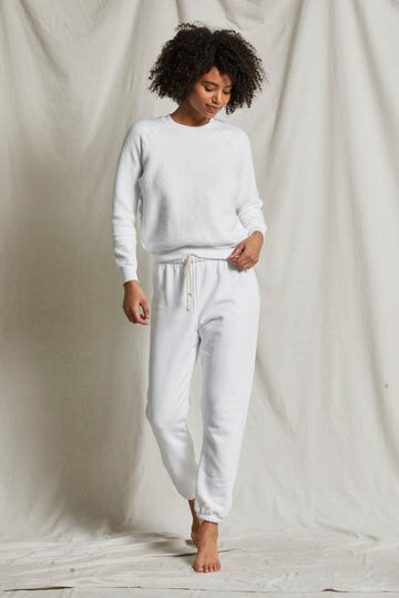 Perfect White Tee Stevie sweatpant in white