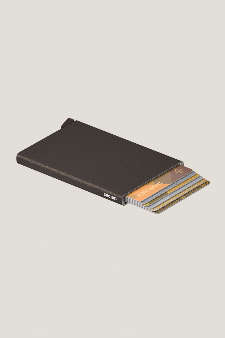 SEcrid card protector in powder brown
