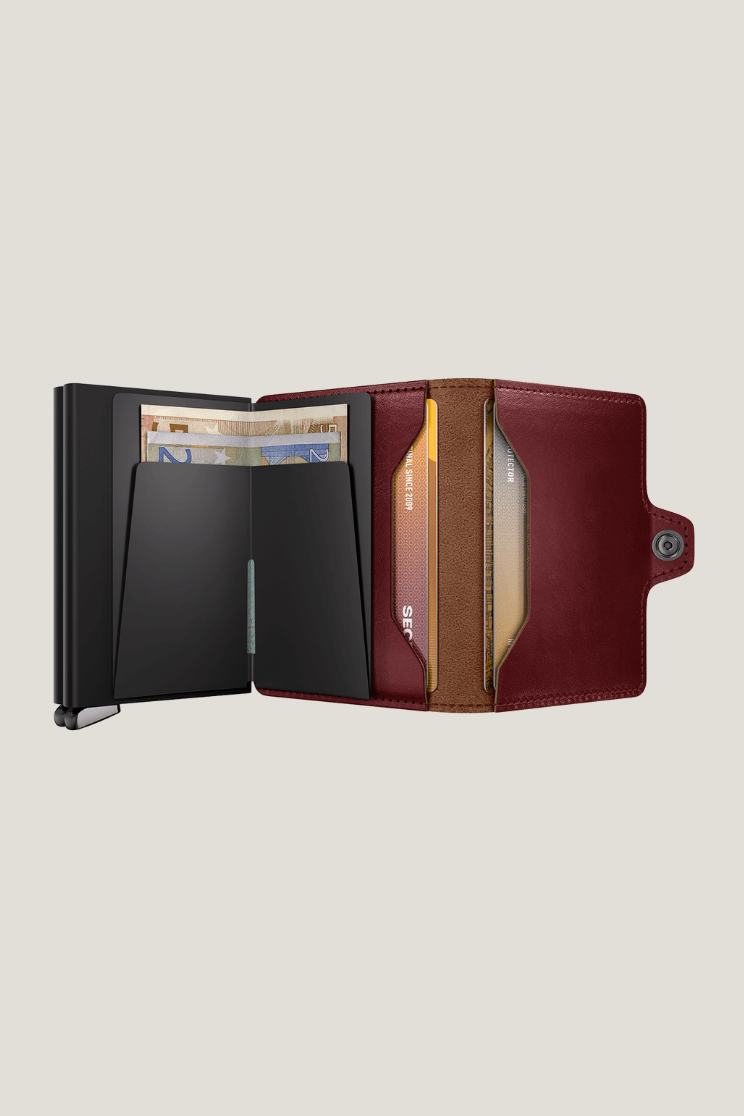 SEcrid premium twin wallet in basco brown