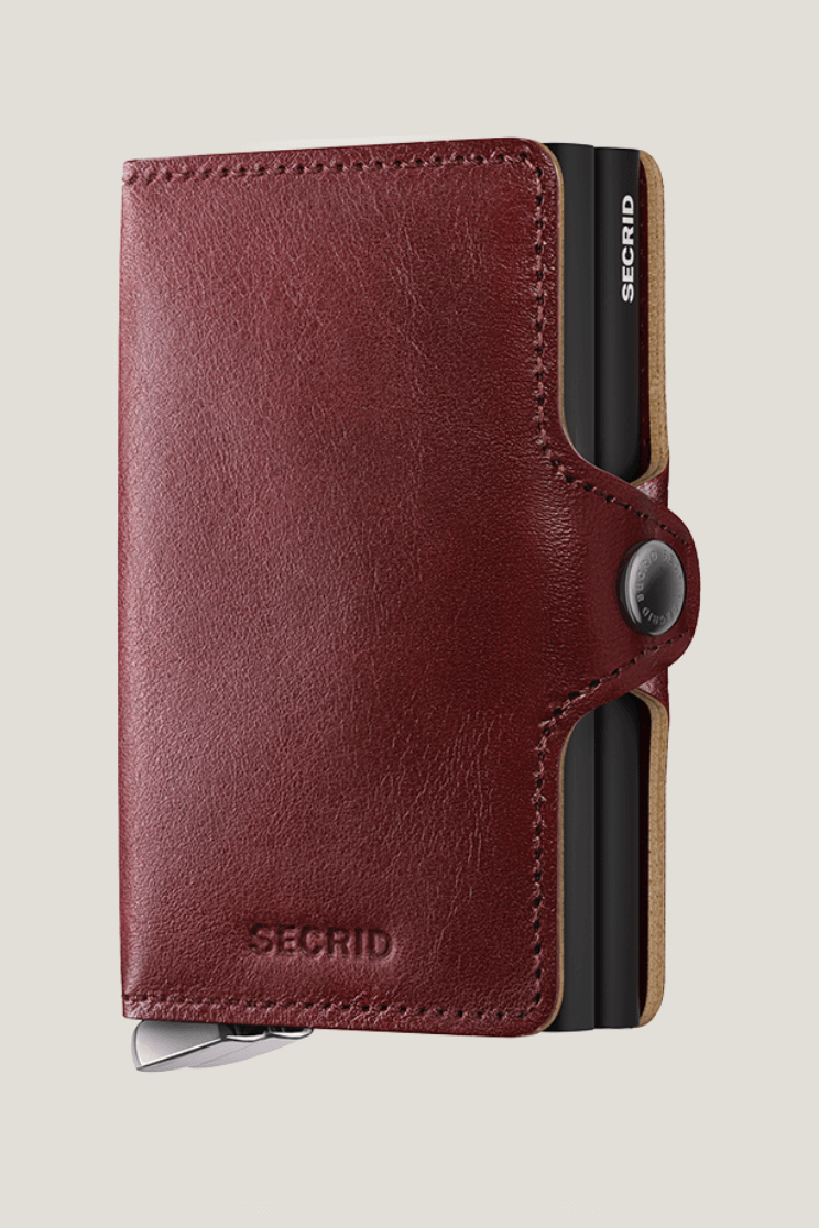 SEcrid premium twin wallet in basco brown
