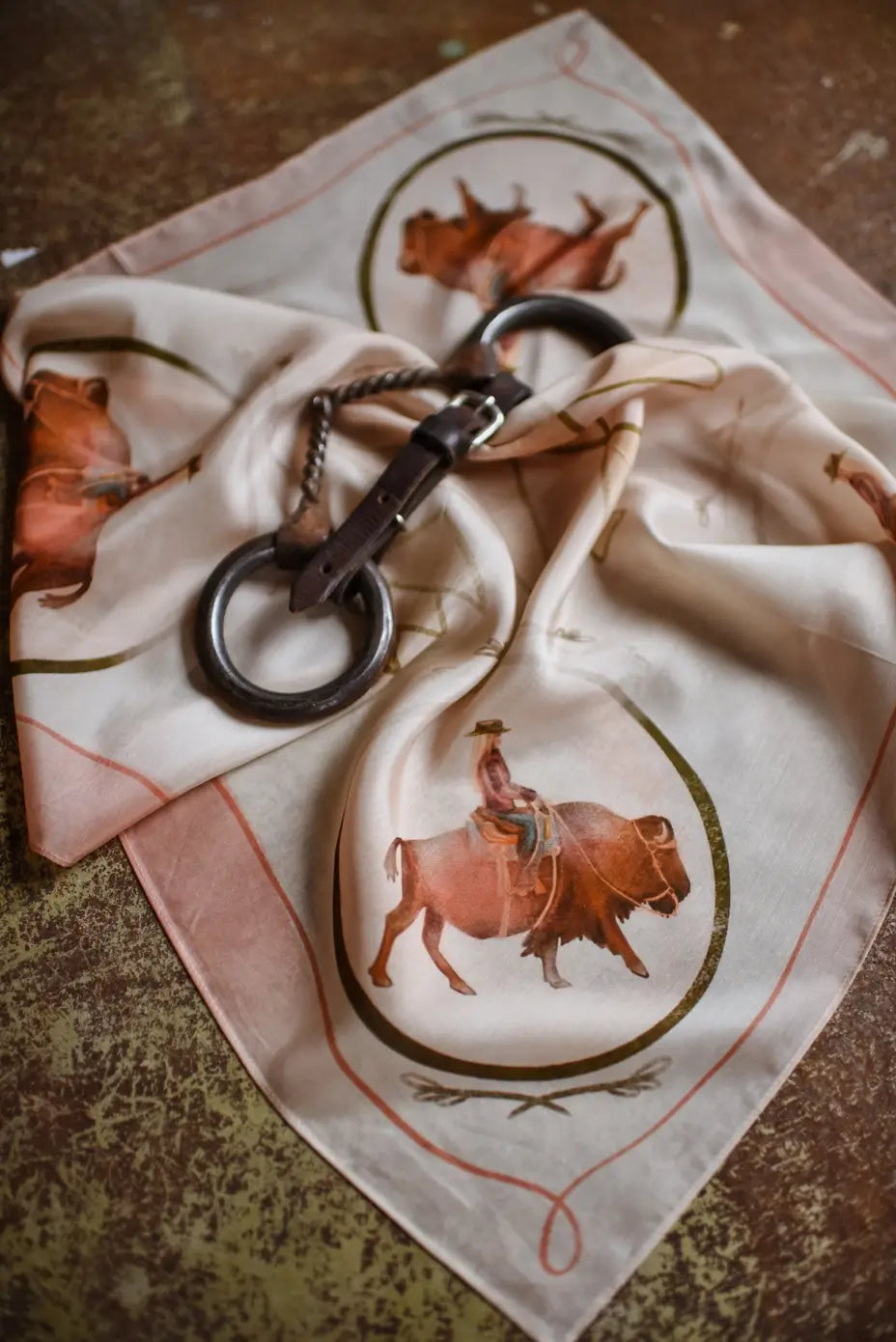 Roamin' Cowgirl Bison bandana