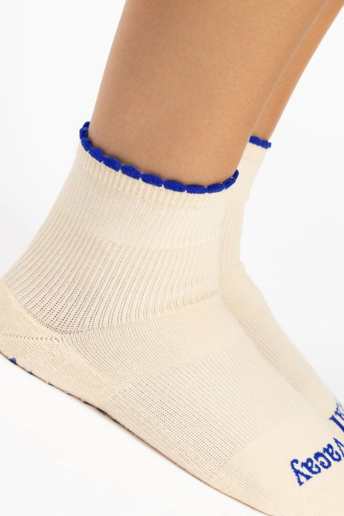 Pointe Studio Mental Vacay sock in ivory