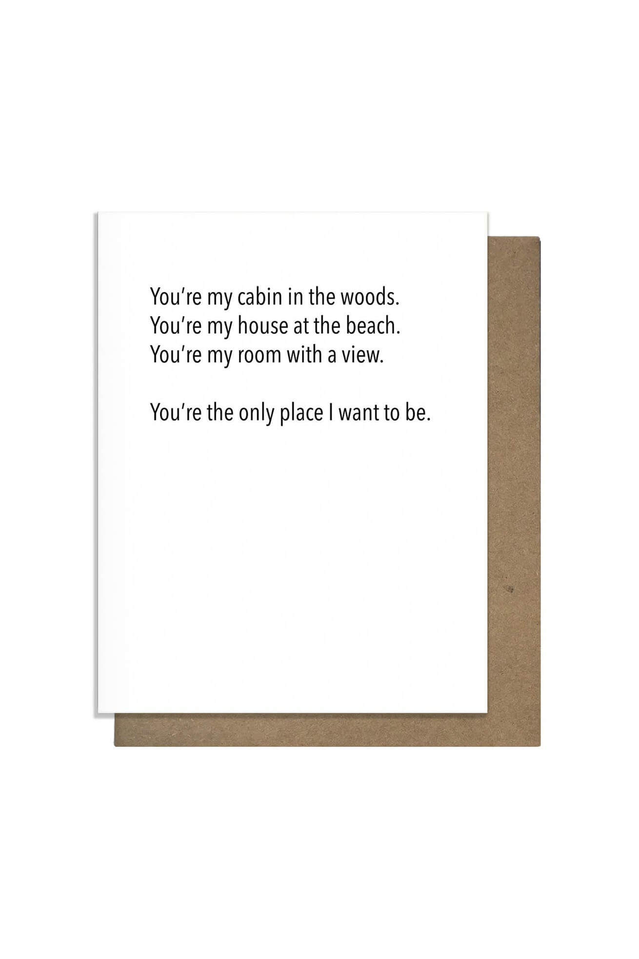 Pretty Alright Goods cabin poem card