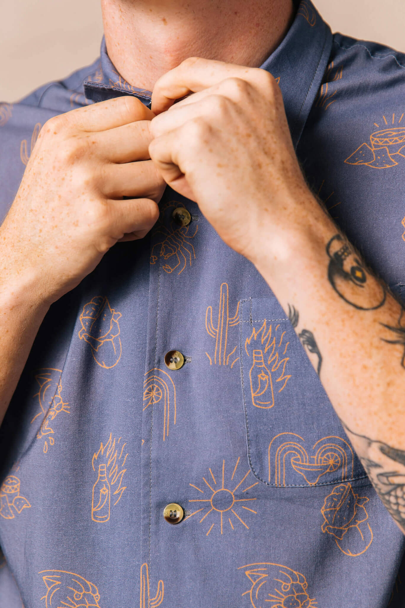 Pyknic Adios Burritos button up