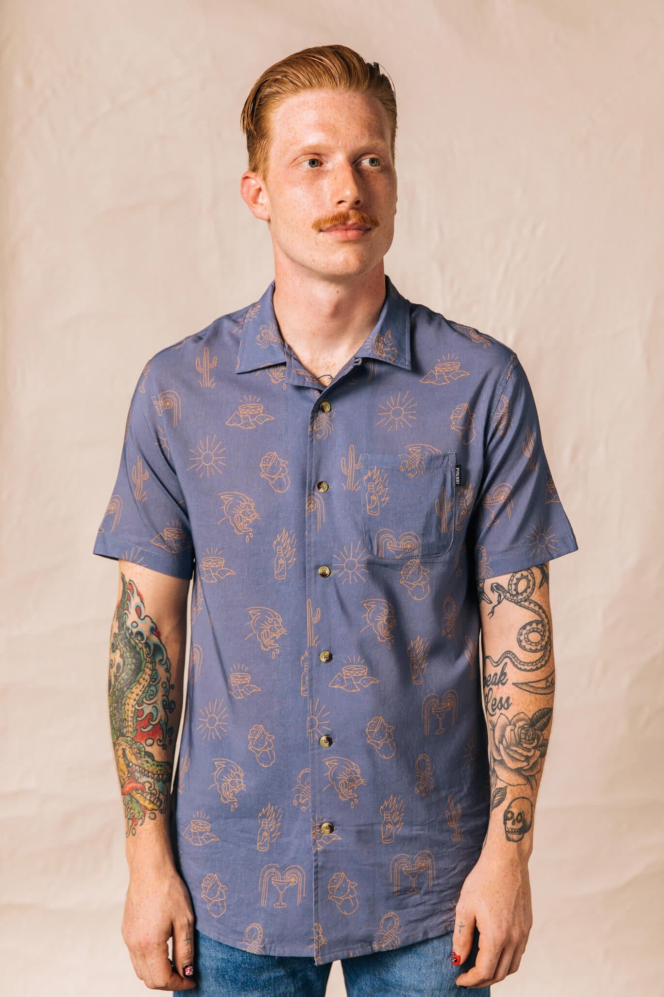 Pyknic Adios Burritos button up