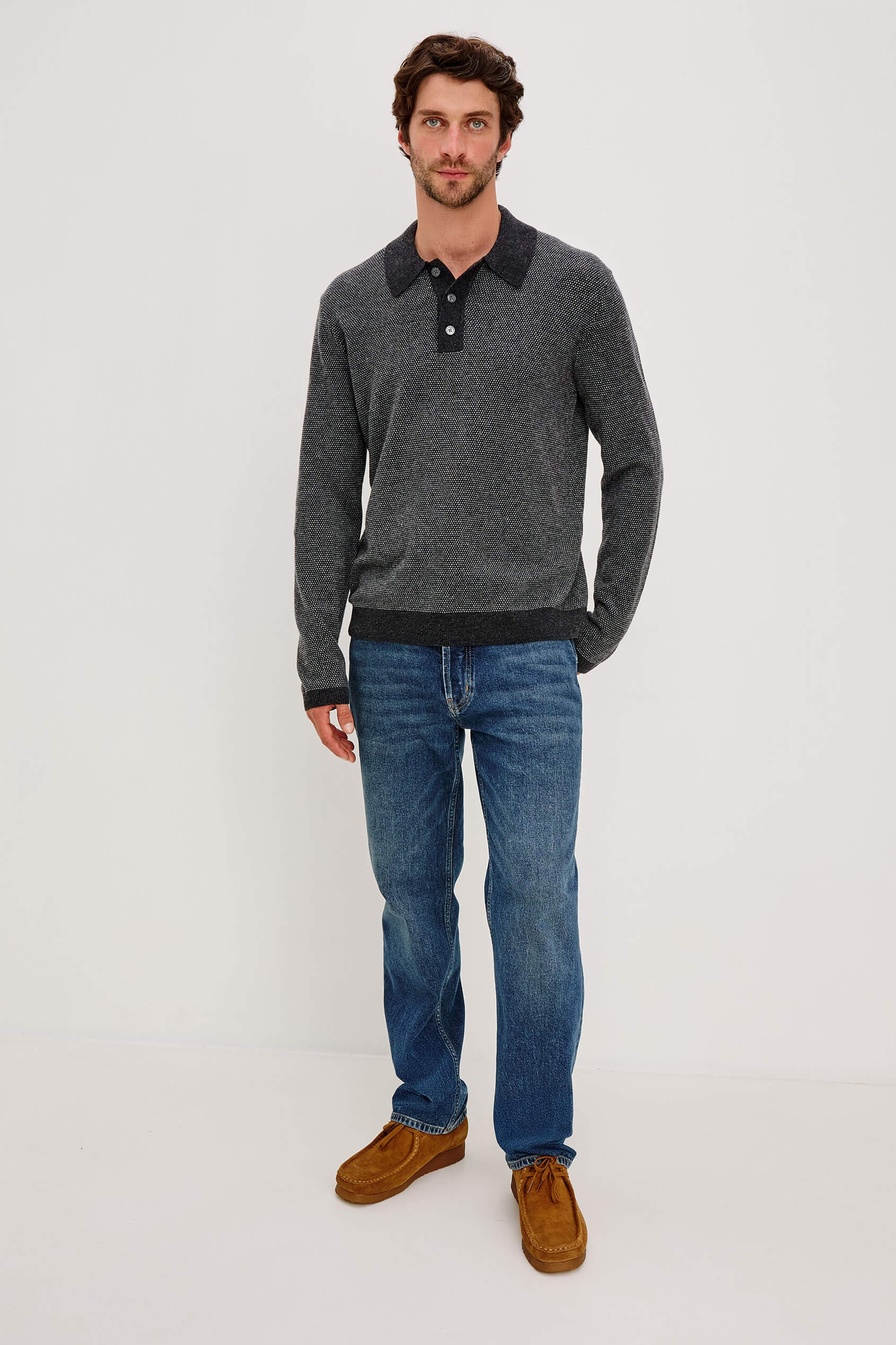 Rails Anders Sweater in charcoal ice