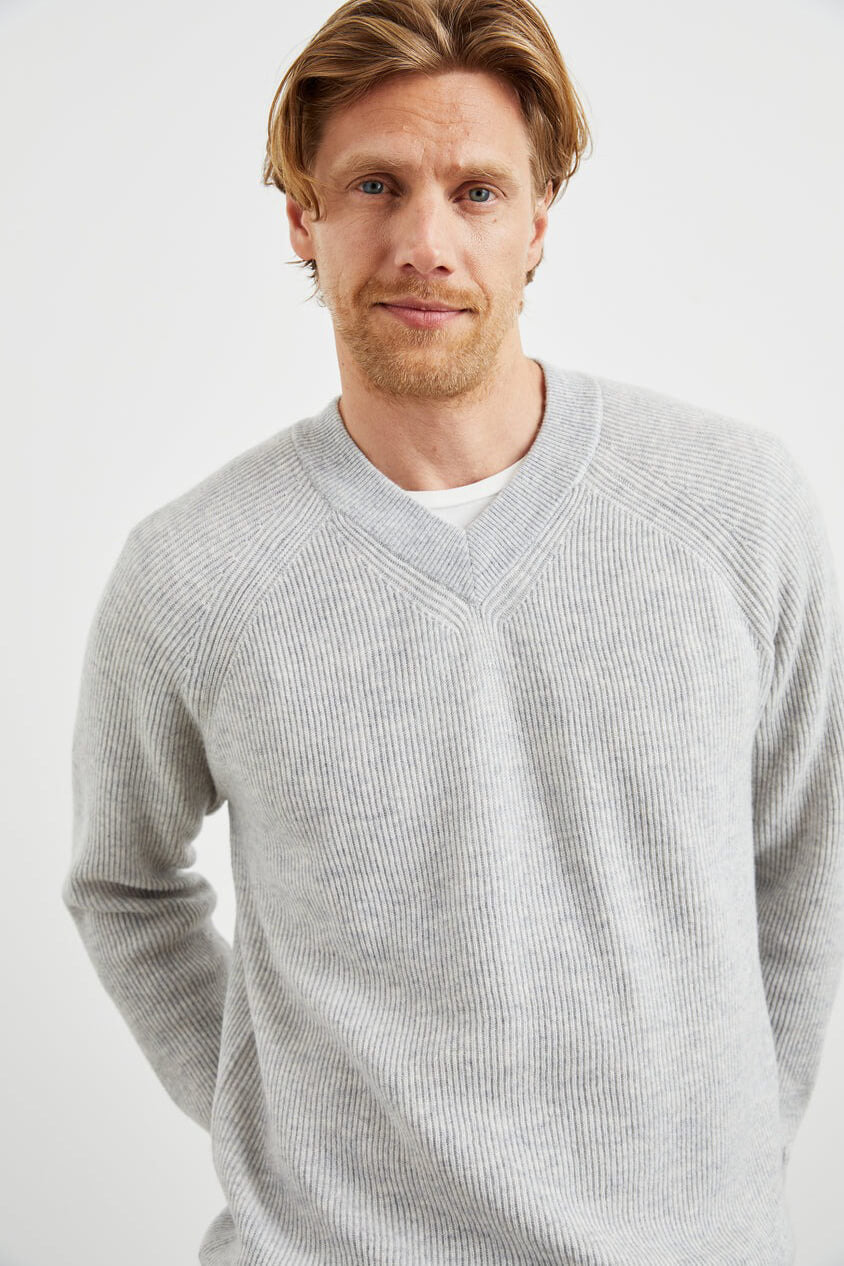 Rails Ansel sweater in grey melange