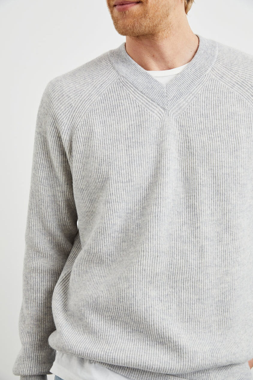 Rails Ansel sweater in grey melange