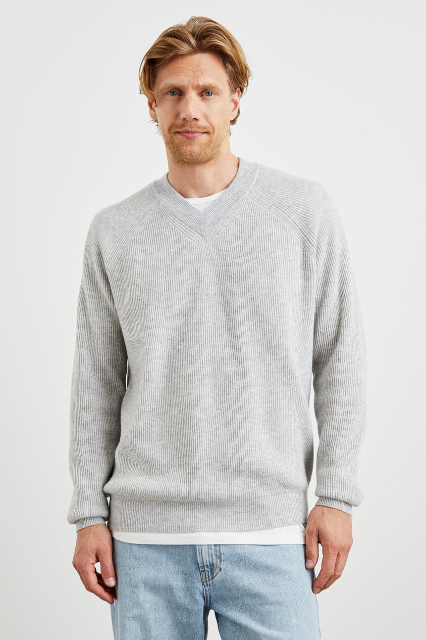 Rails Ansel sweater in grey melange