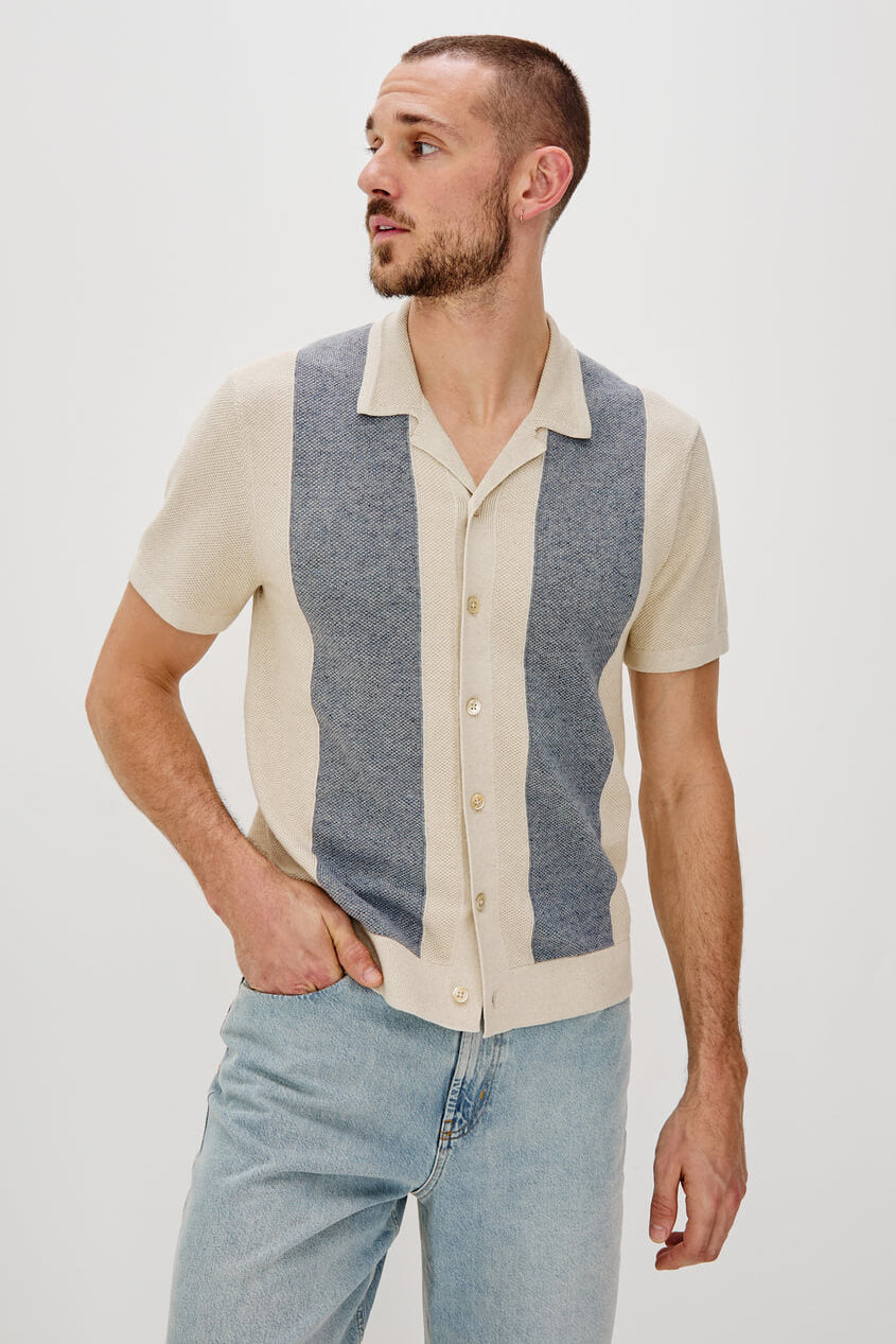 Rails Atwood shirt in ecru chambray