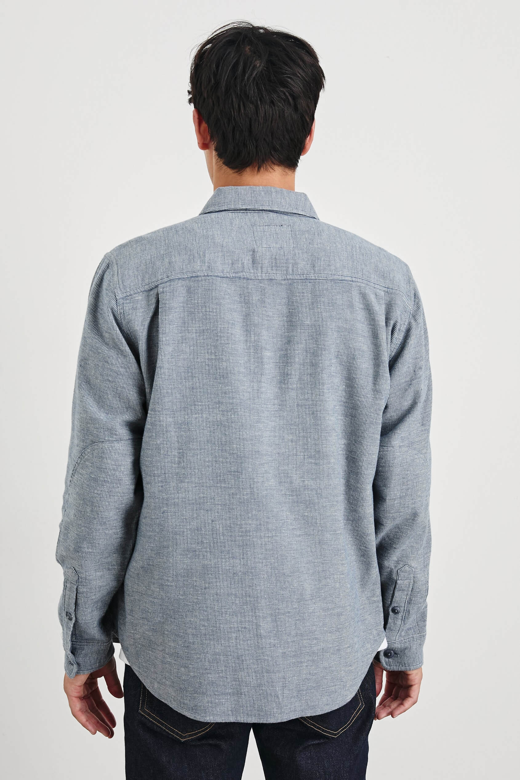 Rails Burr Shacket in denim white