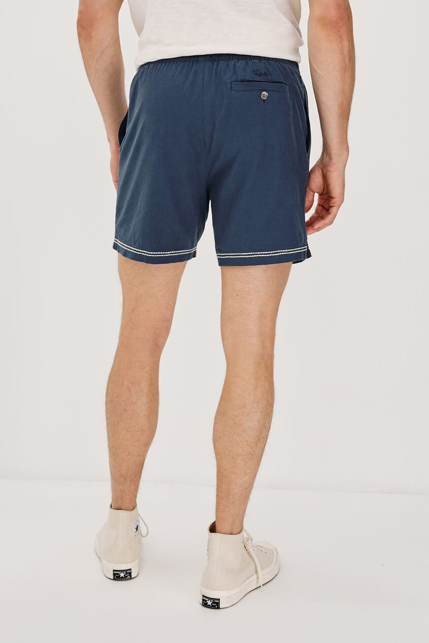 Rails Hudson Short in navy white palm