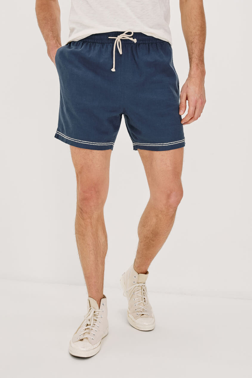 Rails Hudson Short in navy white palm