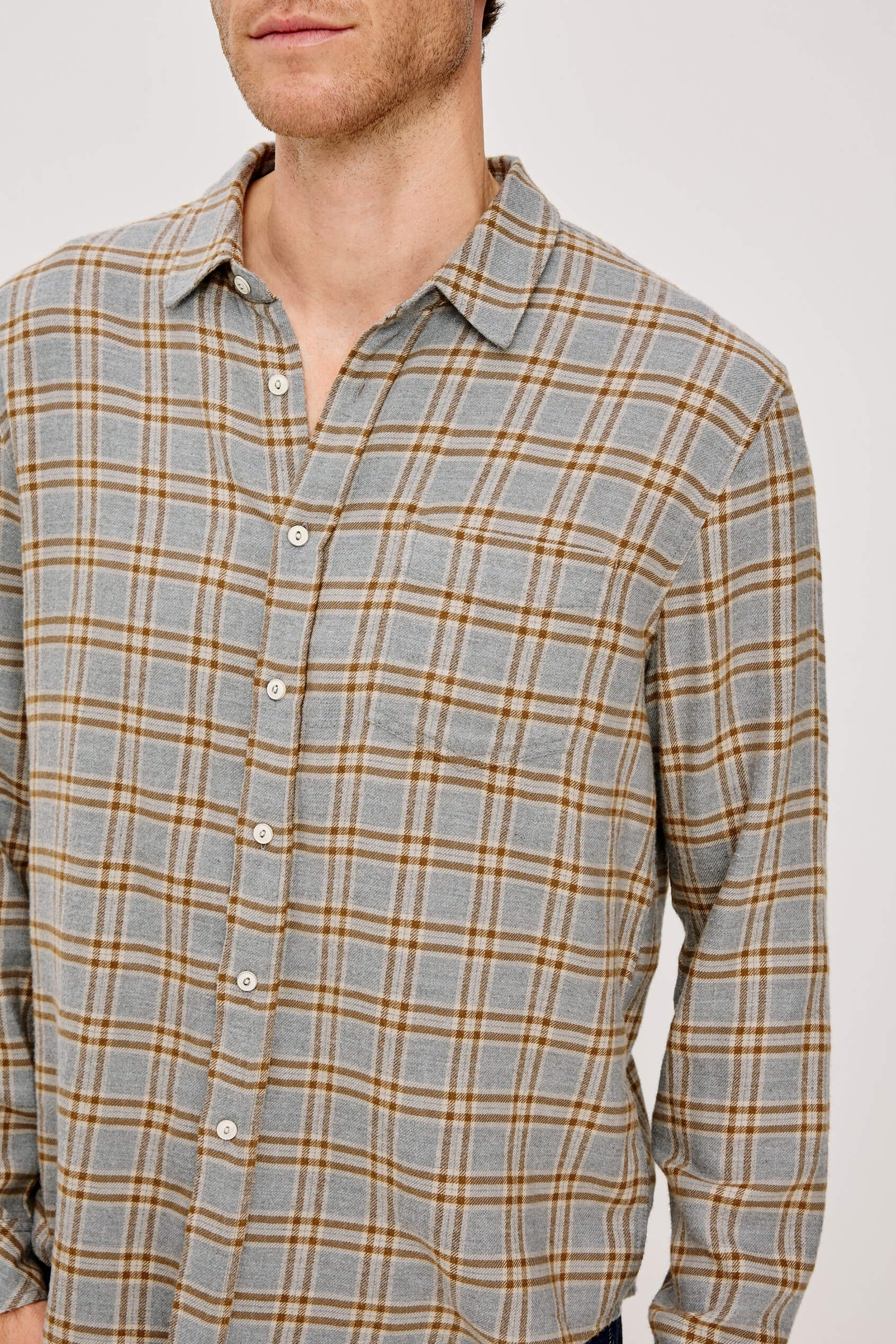 Rails Lennox Shirt in shale truffle