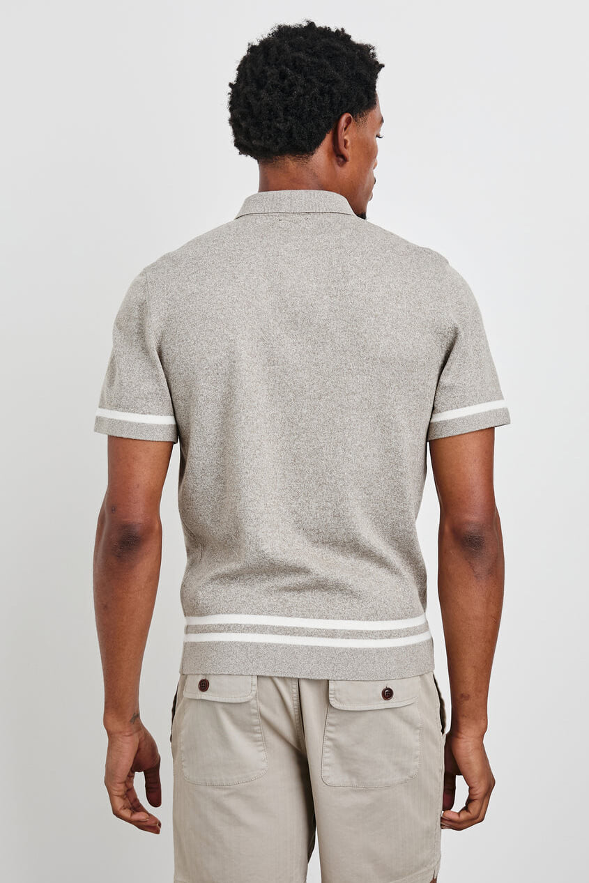 Rails leo shirt in oat grey
