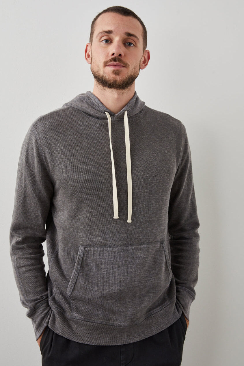 Rails Mammoth Hoodie in washed black