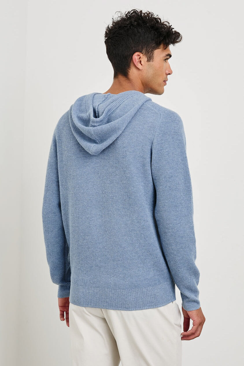 Rails Matador hoodie in light blue heather