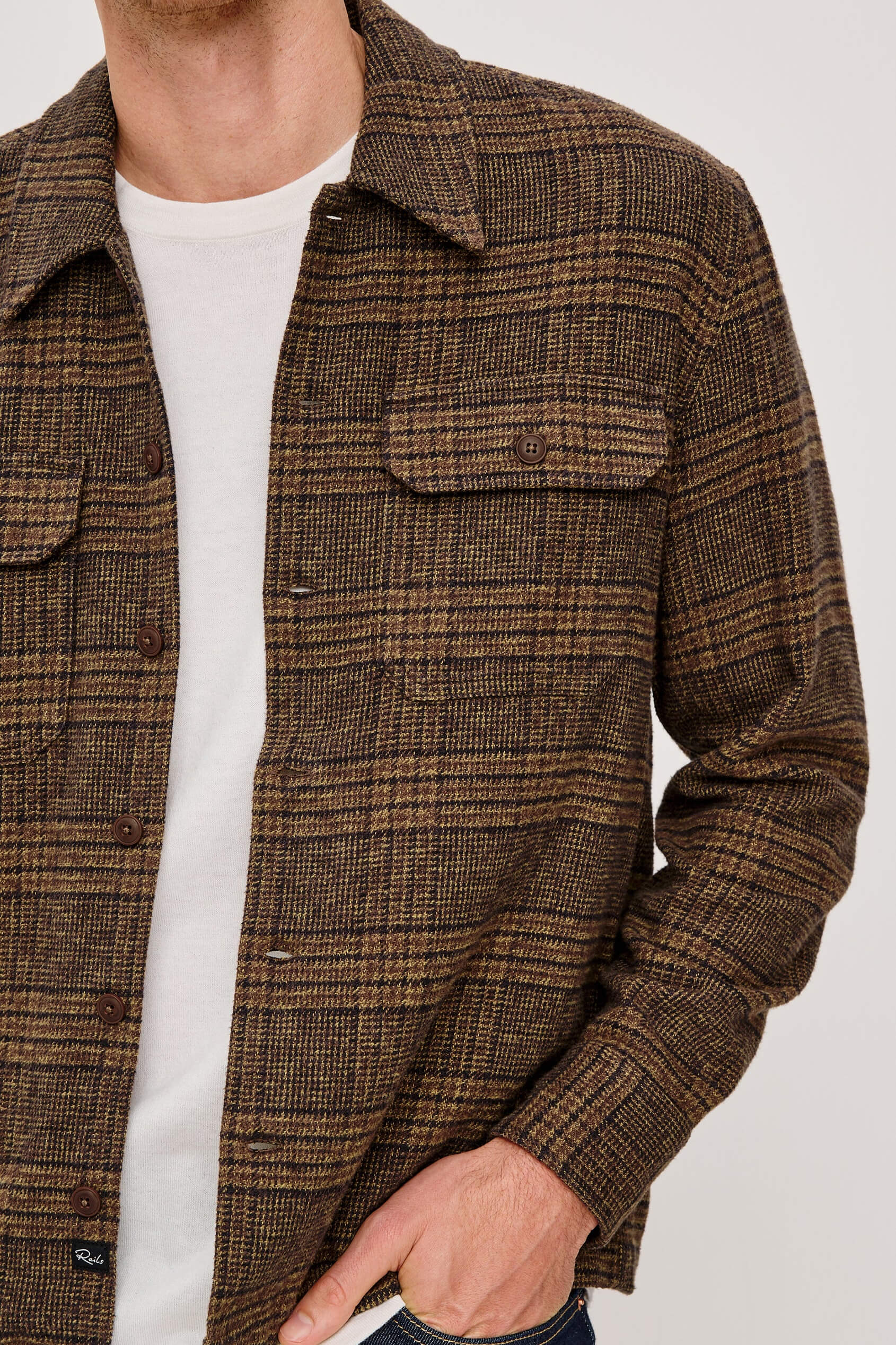 Rails Stellan Jacket in darkwood