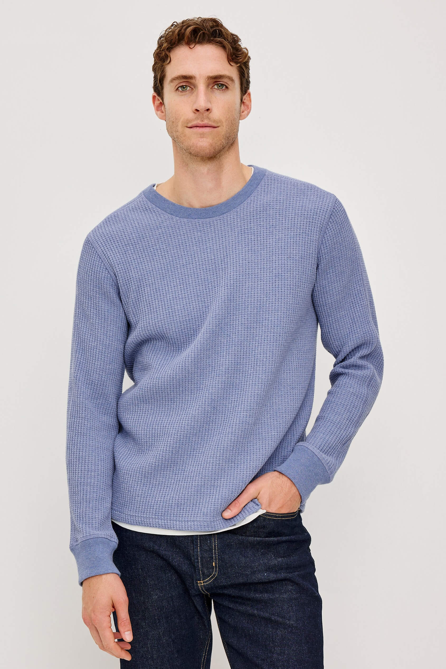 Rails Wade Thermal in blue heather