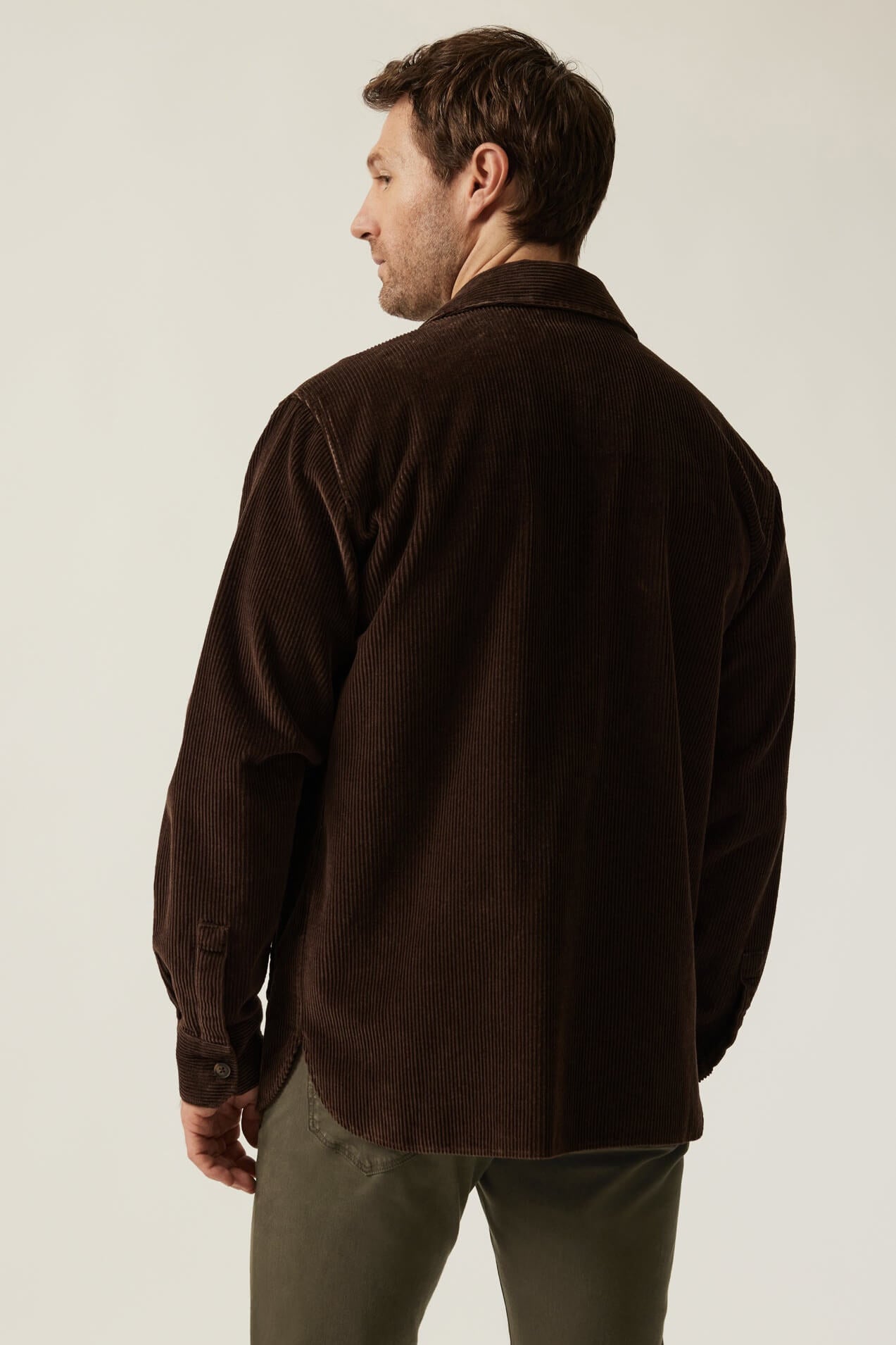 Rails Wells Overshirt in chocolate