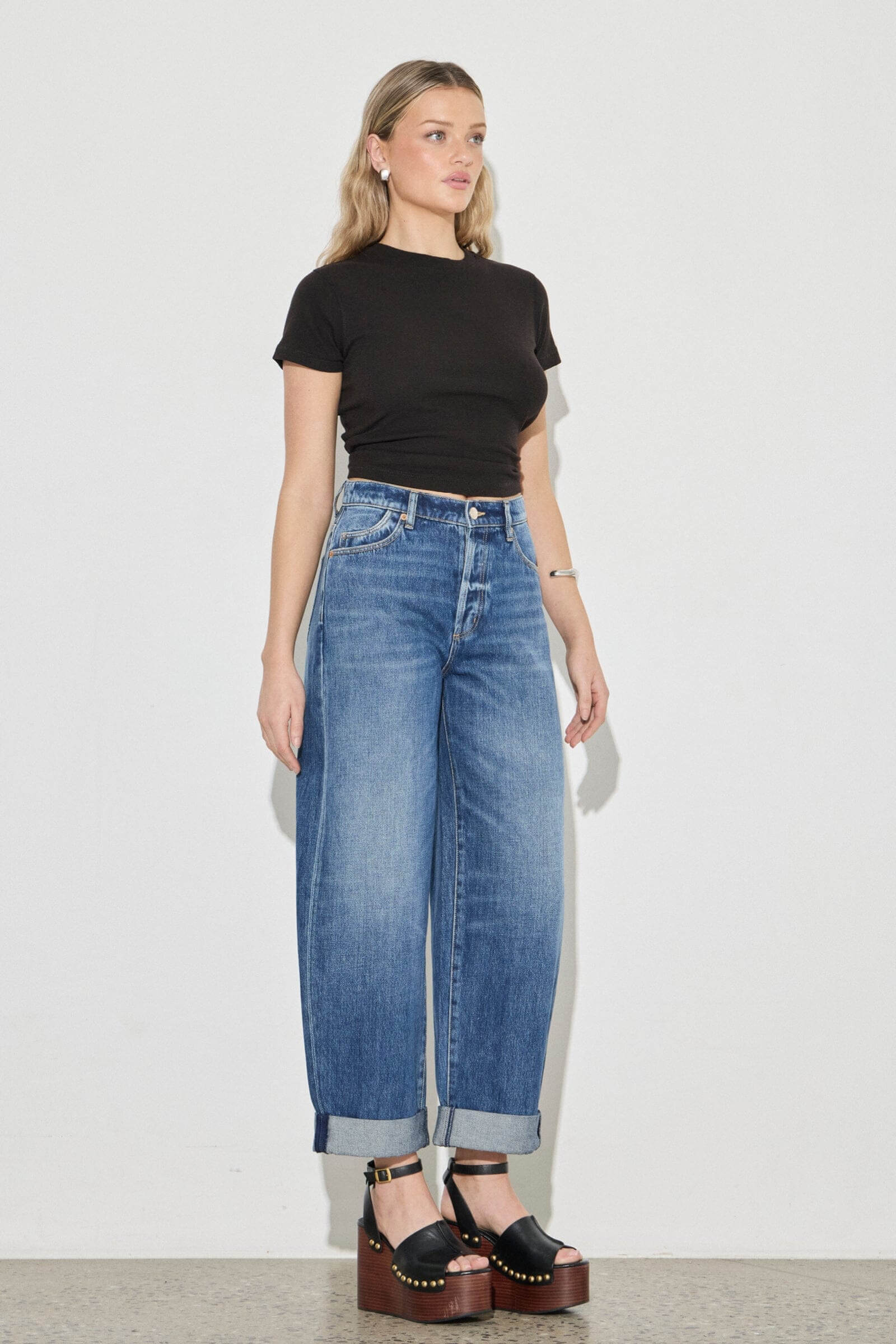 Rolla's Gigi Barrel Jean in Paris Texas