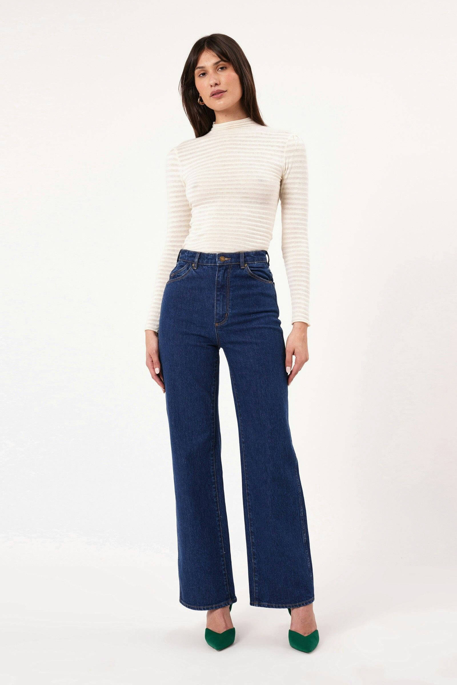 Rollas Jeans Edgar top in cream