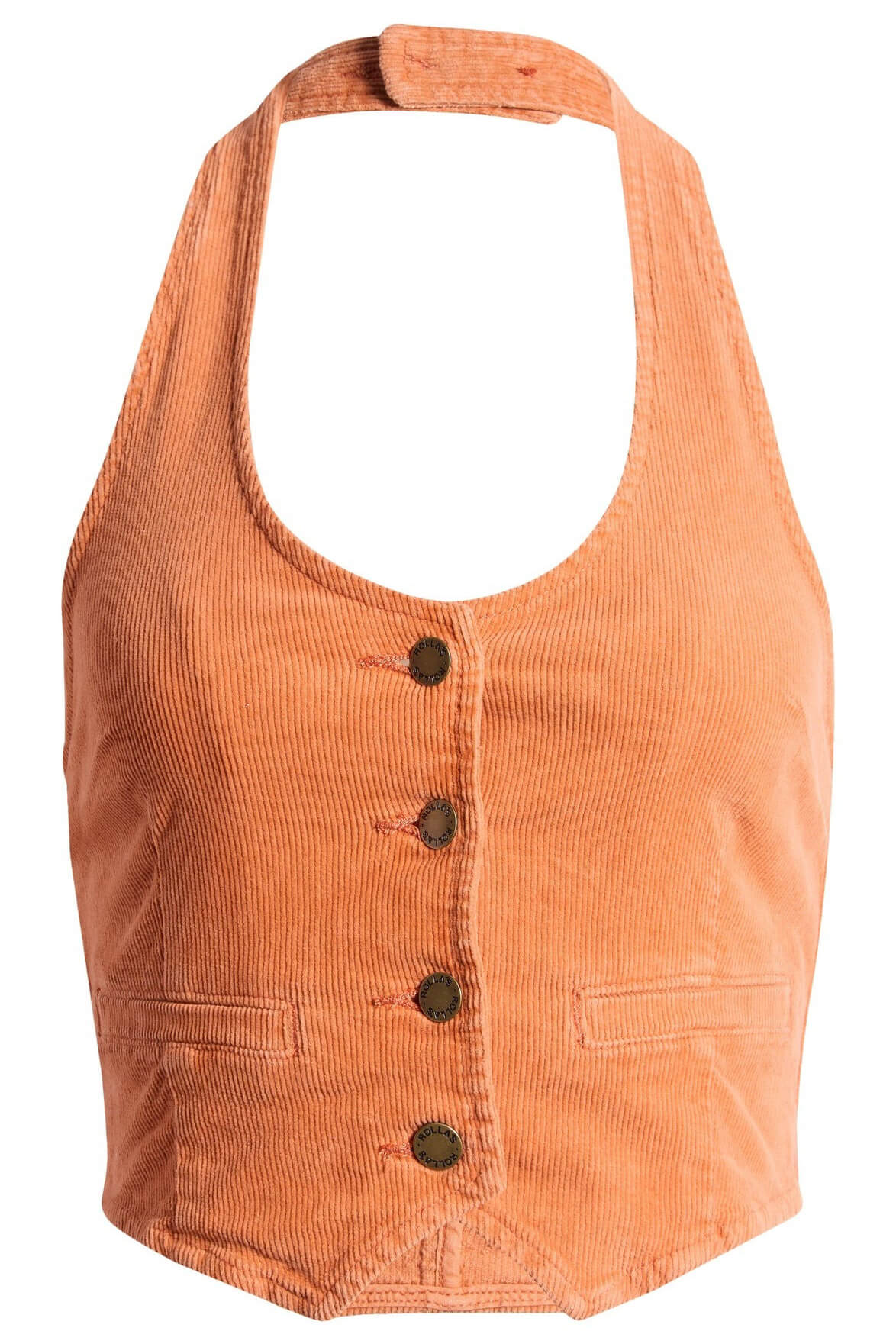 Rollas Jeans Halter Vest in rust