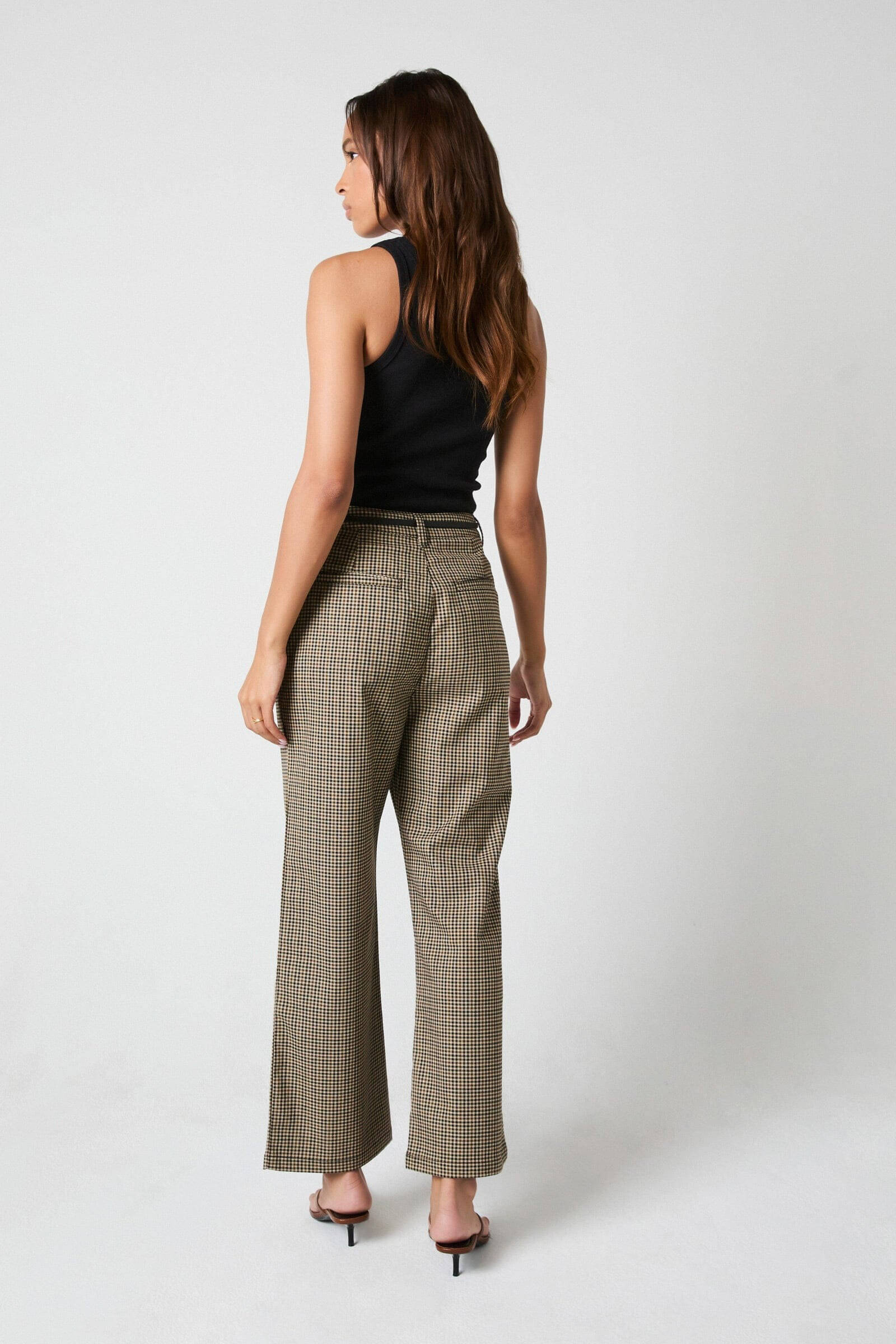 Rollas Jeans Heidi pant in brown check