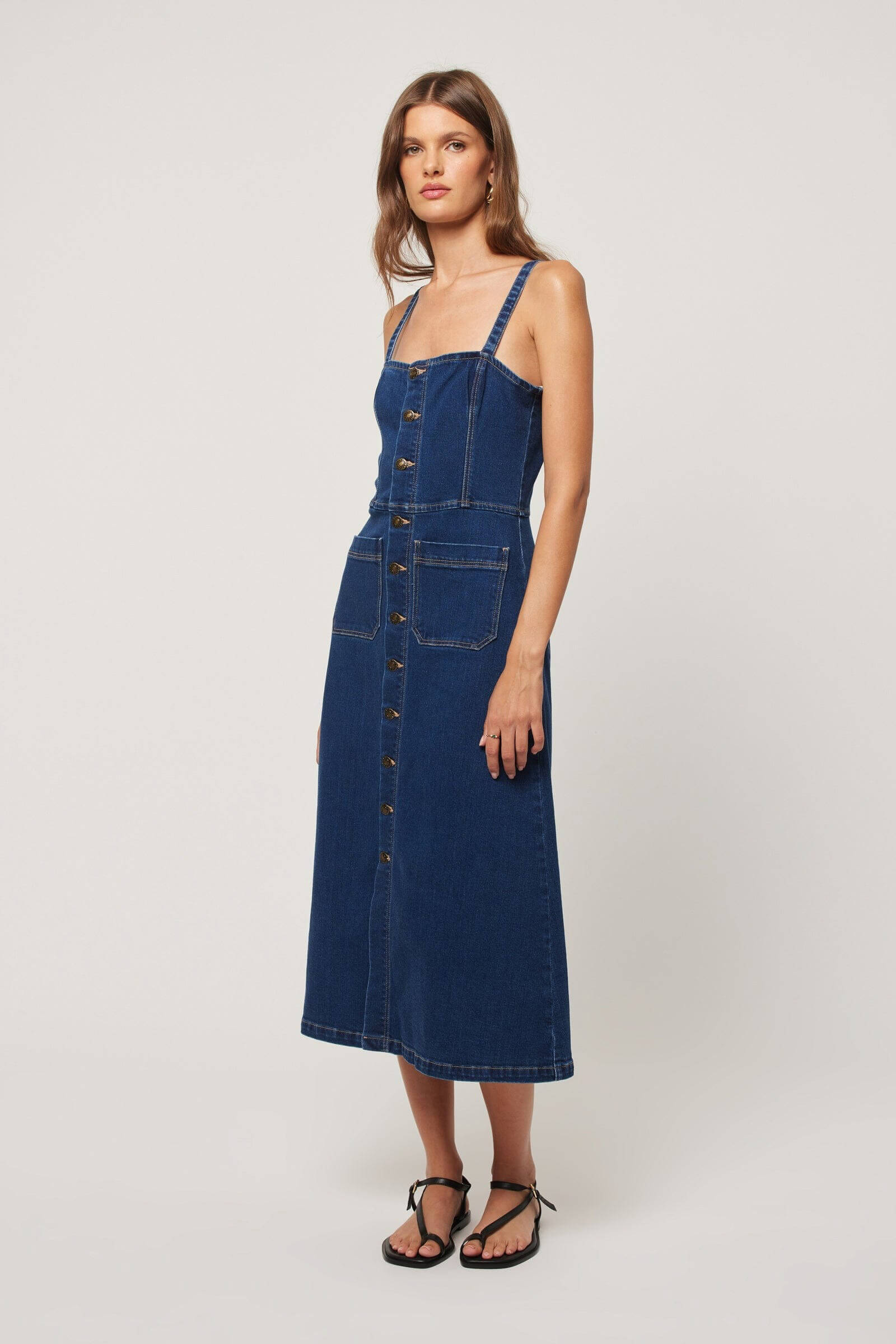 Rollas Jeans Mara Dress in deep blue