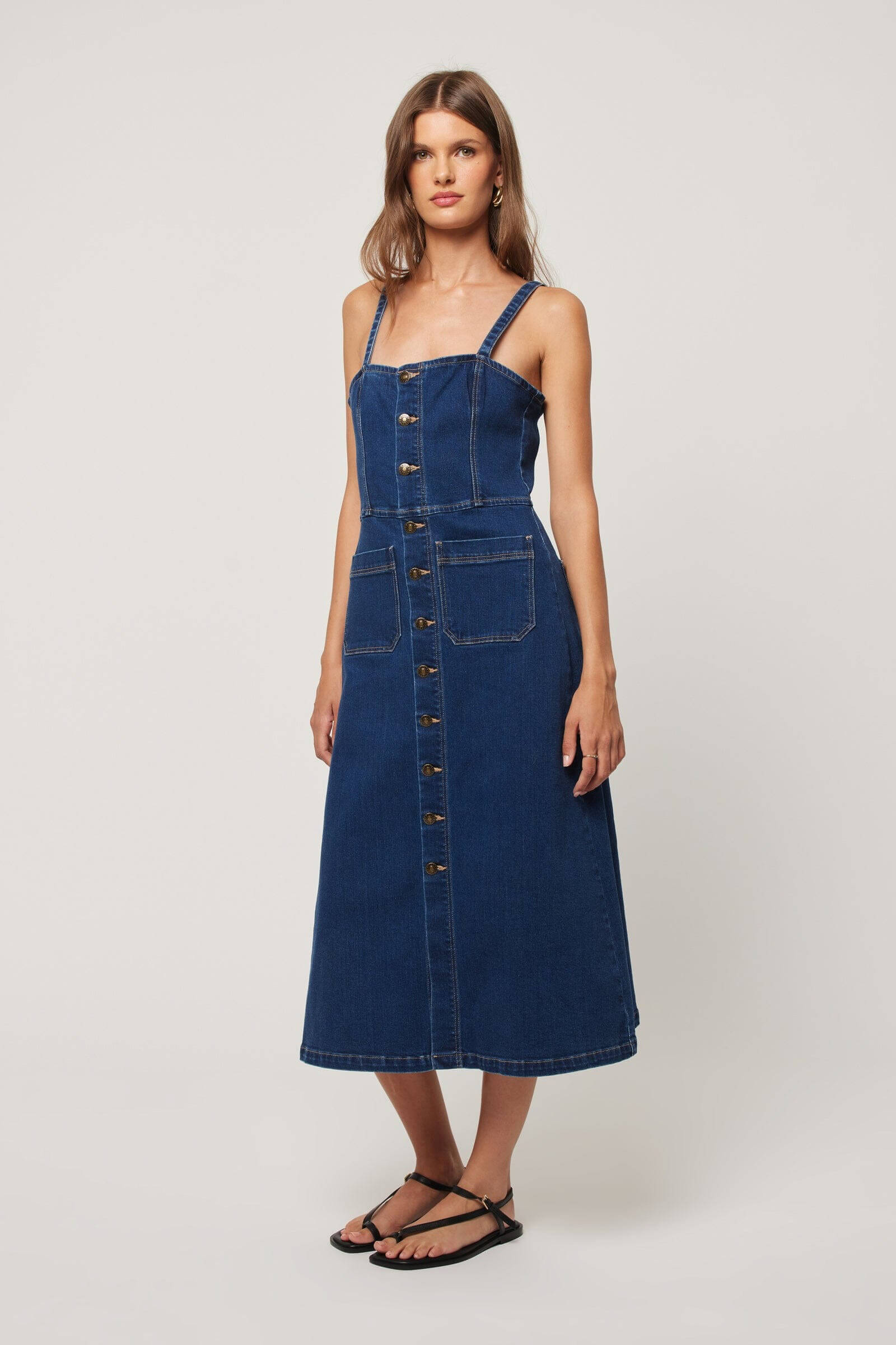 Rollas Jeans Mara Dress in deep blue