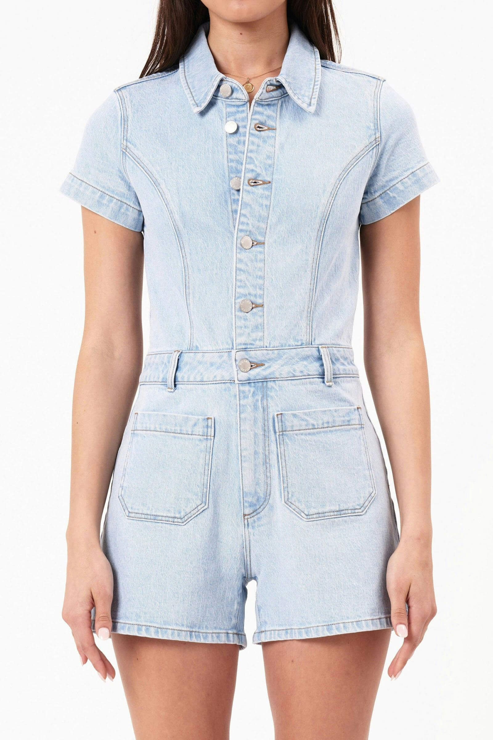 Rollas Jeans sailor romper in luna