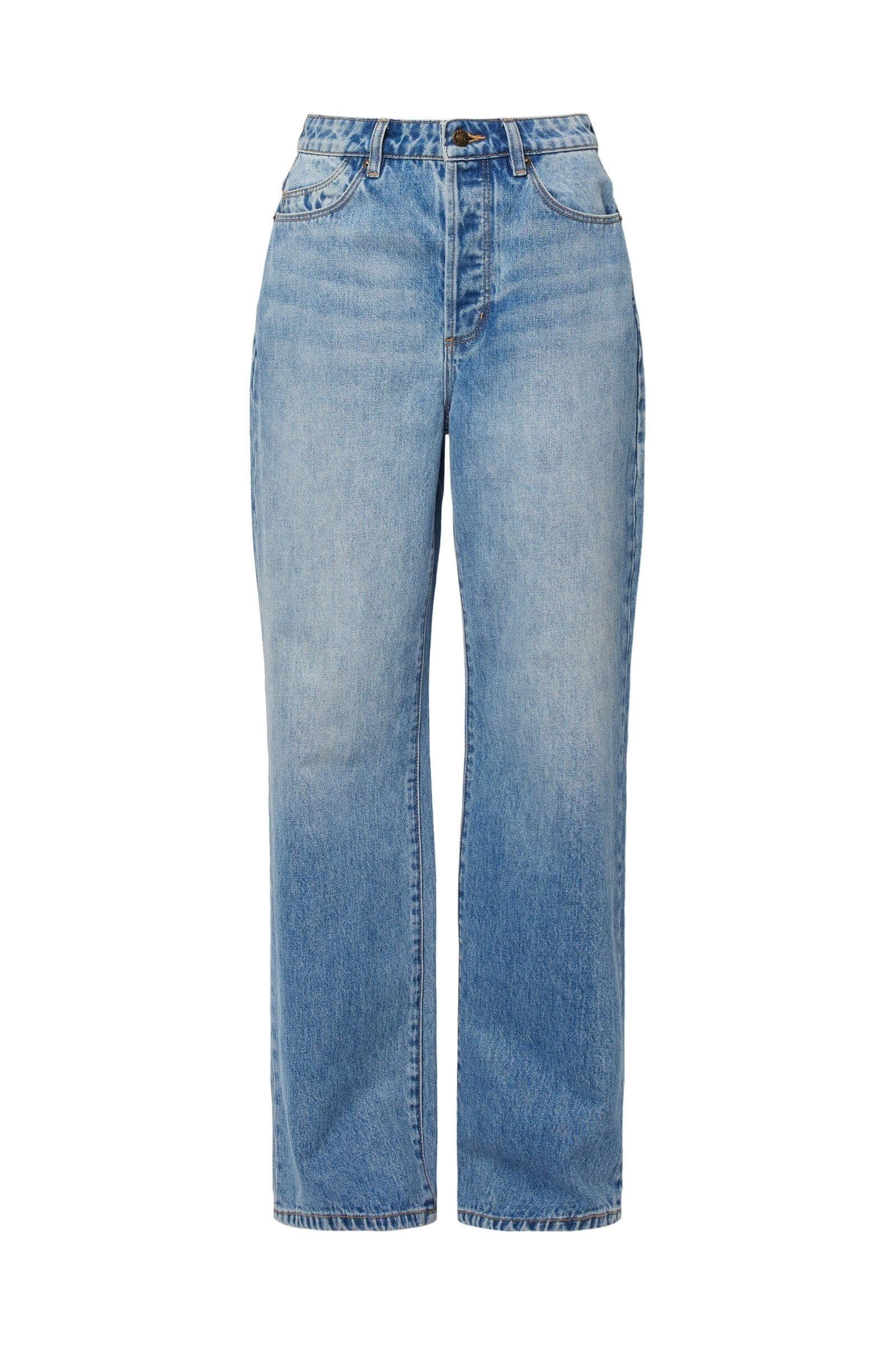 Rollas Jeans Stevie relaxed jeans in brad blue